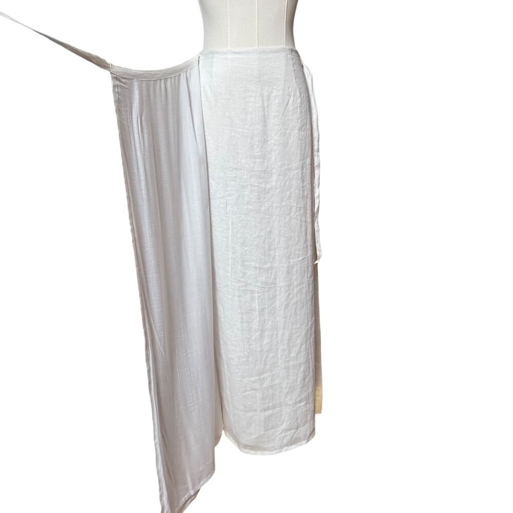 Faithfull The Brand Elodia Wrap Skirt 100% Linen 4 High Waist Side Tie-fastening - Picture 10 of 16